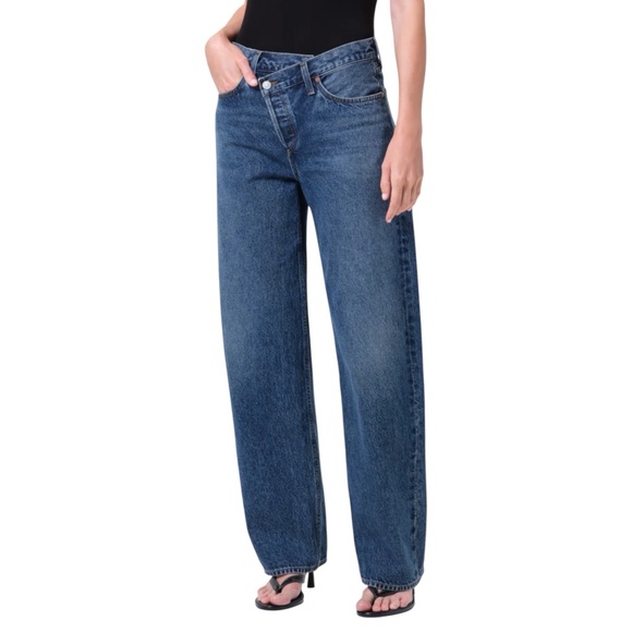 Agolde Denim - NWT AGOLDE Barrel Leg Criss Cross Jean size 26 in Form Wash